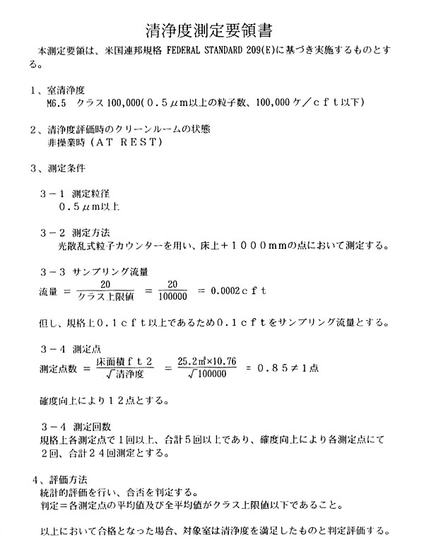 洗浄度測定要領書